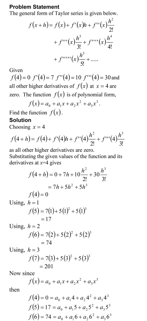 Taylor Series Exercise Method 3